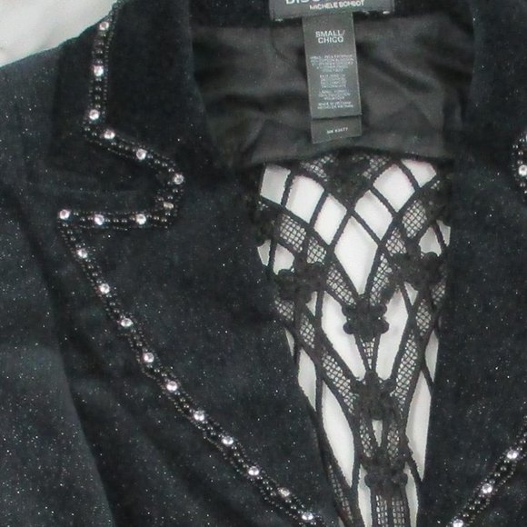 BISOU BISOU Black Lined Jacket - Small - Picture 13 of 15